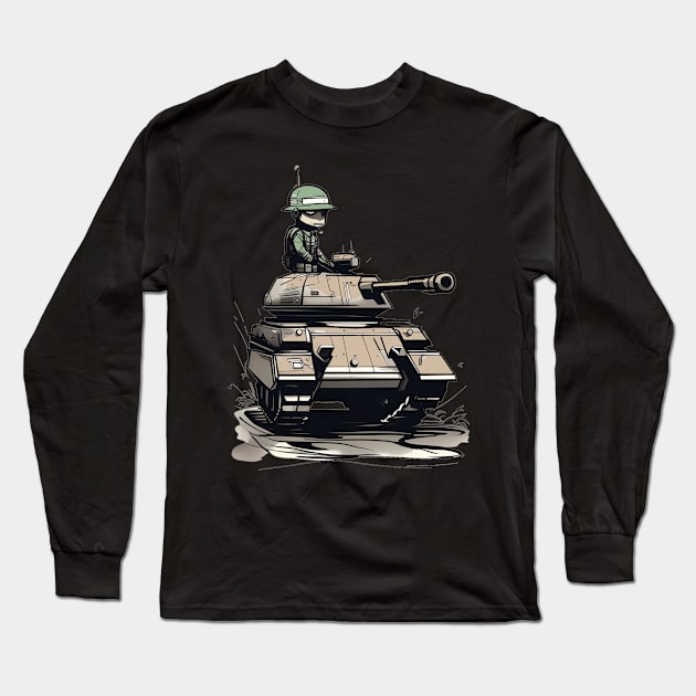 Roll into battle Long Sleeve T-Shirt by MonkeyLogick